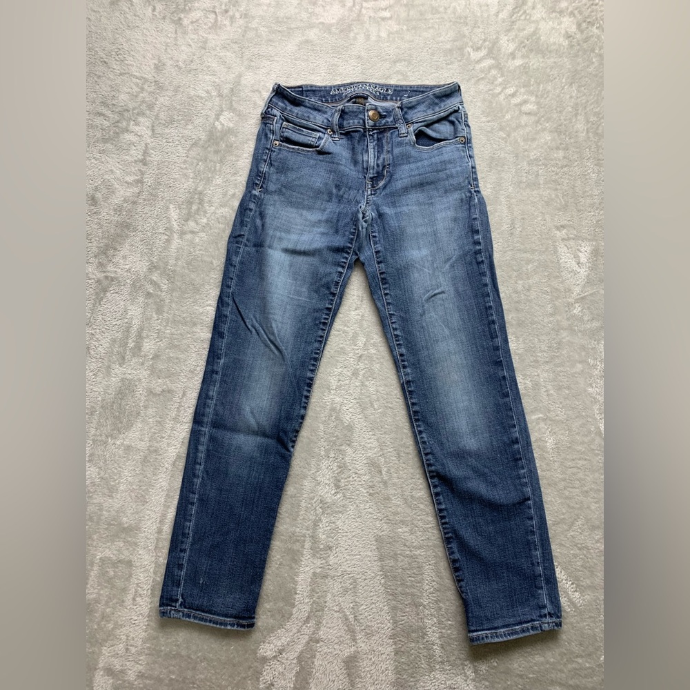 American Eagle Super Stretch Skinny Jeans Womens 2S-W28x26.5 Denim (W365)
